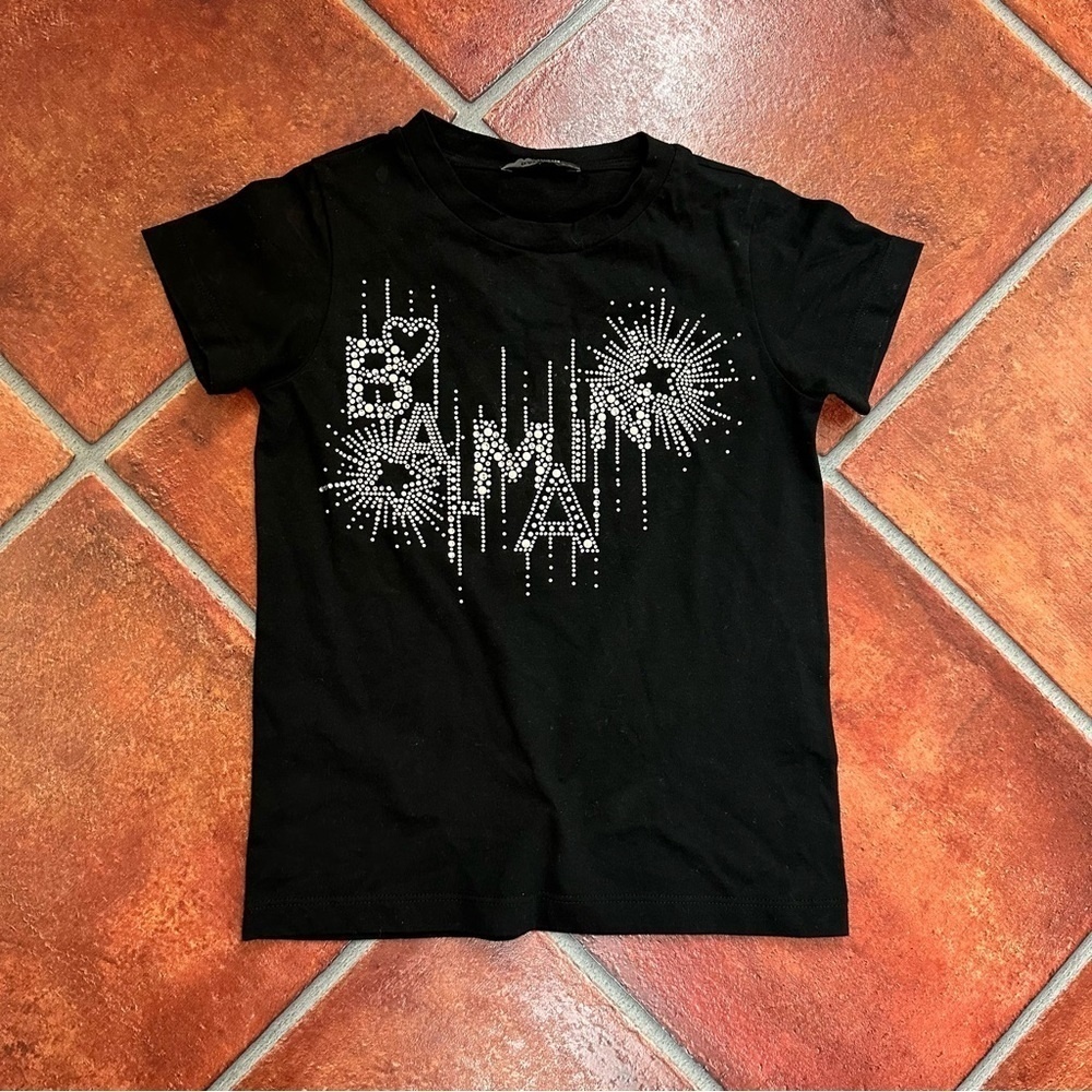 Authentic Balmain Kids Embellished Star Logo Tee